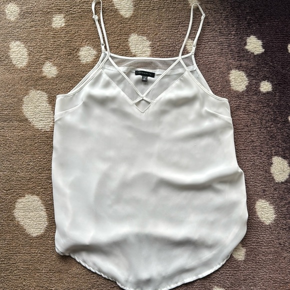 V Neck Cami With Mesh Detail - Picture 1 of 10